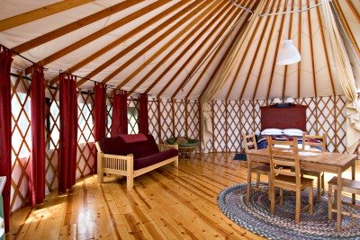 Treebones Yurt Interior